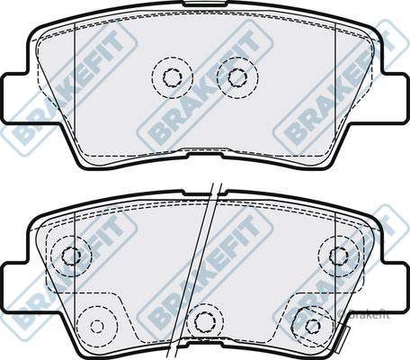 APEC BRAKING Bremžu uzliku kompl., Disku bremzes PD3287